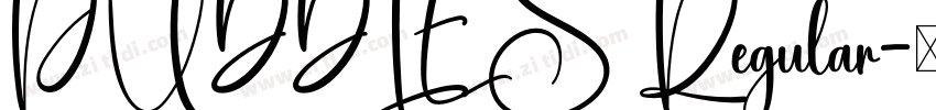 PUDDLES Regular字体转换